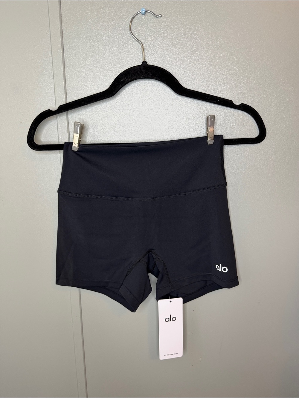 ALO Yoga Black High-Rise Bike Shorts